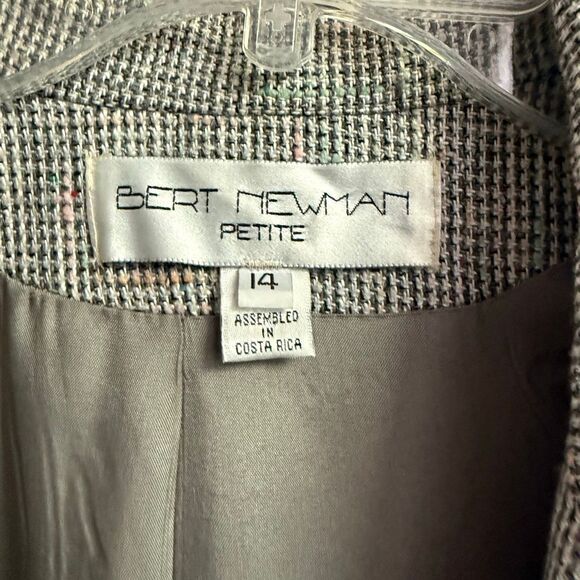 Vintage 80s Bert Newman women’s petite double breasted rainbow tweed coat - Picture 12 of 15